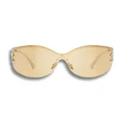 Chanel 9582 L2552 Shield Sunglasses – Silver / Light Yellow