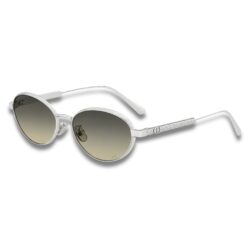 Dior Cannage R1U 53MM Oval Sunglasses – Silver