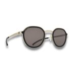 MYKITA × RIMOWA MR001 Panto Sunglasses – AL3 Titan / Black with Brown Solid Lenses