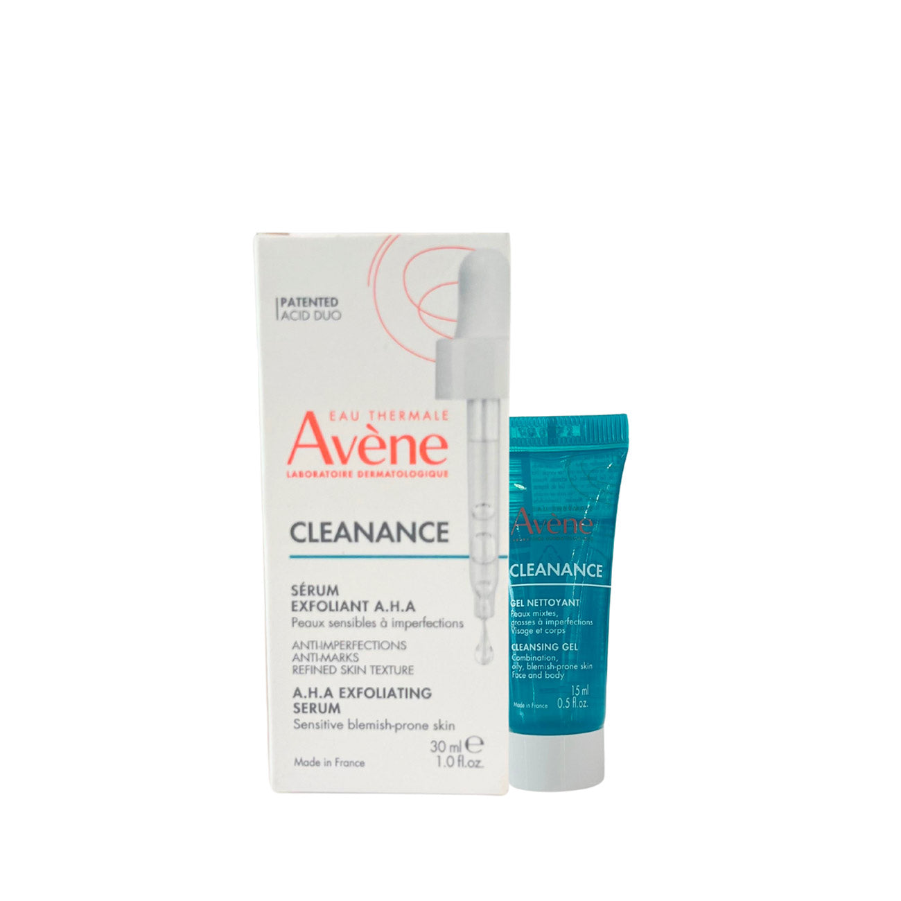 avene-3_d18654a9-d20a-4542-89d9-1ab3783e26d7.jpg Avene Cleanance A.H.A Exfoliating Serum With Cleanance Gel Duo - Image 1