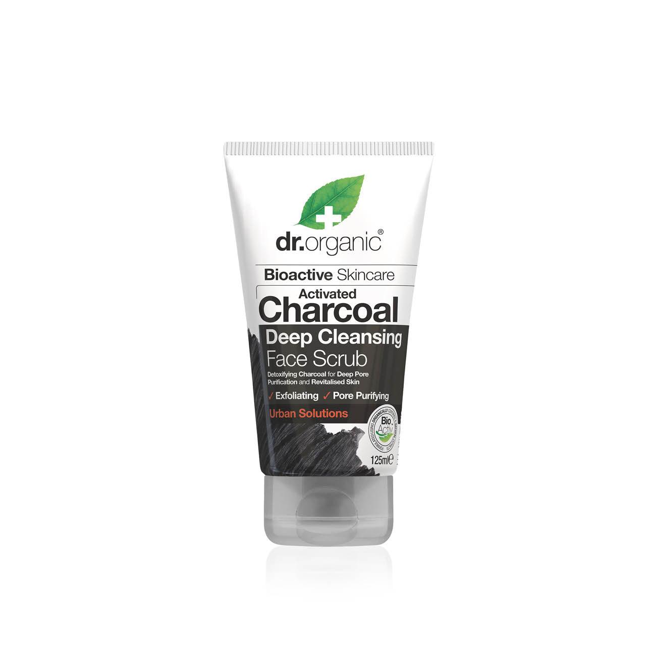 dr-organic-charcoal-face-scrub-skin-society-shop-address-country.jpg Dr Organic Charcoal Face Scrub - Image 1
