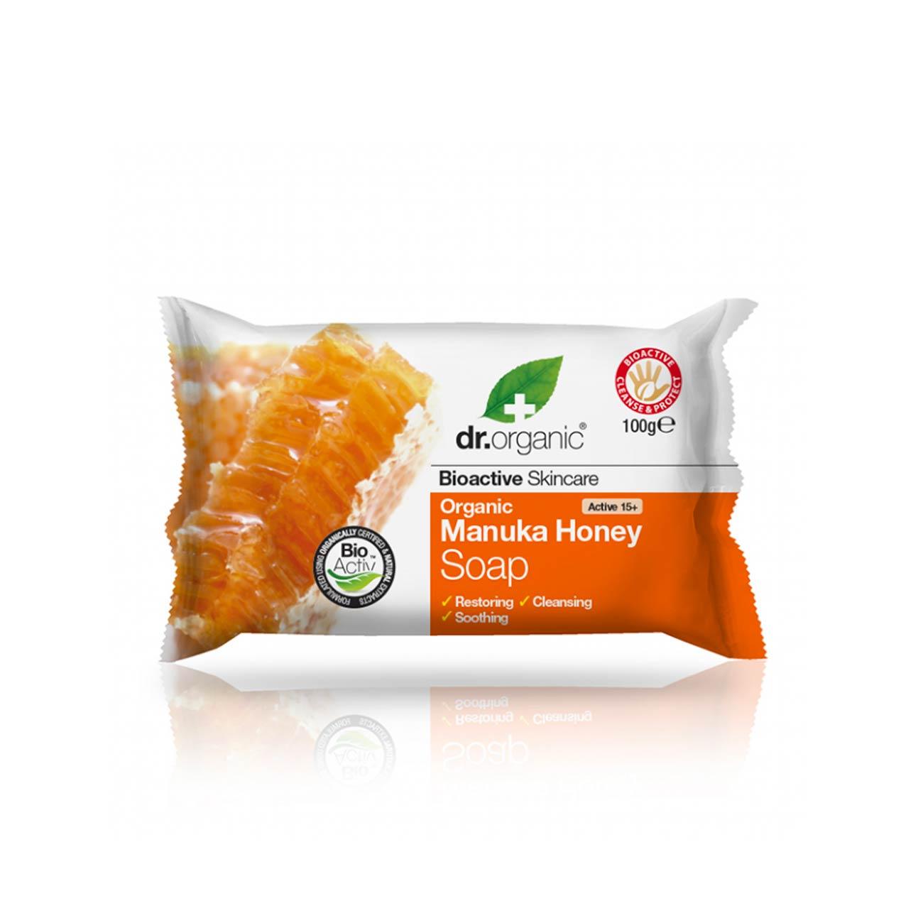 dr-organic-manuka-honey-soap-skin-society-shop-address-country.jpg Dr Organic Manuka Honey Soap - Image 1