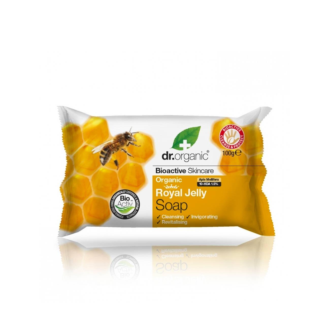 dr-organic-royal-jelly-soap-skin-society-shop-address-country.jpg Dr Organic Royal Jelly Soap - Image 1