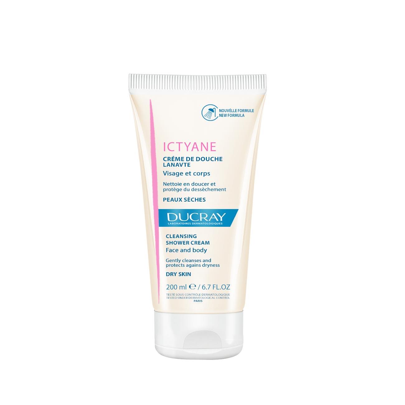 ducray-ictyane-cleansing-shower-cream-face-and-body-skin-society-shop-address-country-1.jpg Ducray Ictyane Cleansing Shower Cream - Face and Body - Image 1